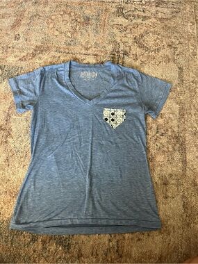 Women’s Baseballism V-Neck Pocket Tee